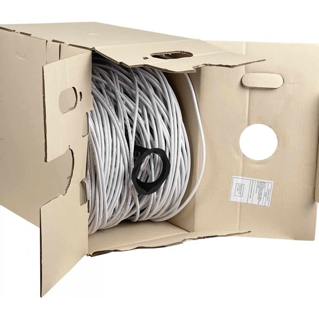 Imagen 1 de UBIQUITI CMR-UL1666 UTP Cat6A interior Blanco 305mt 23AWG Caja Cable