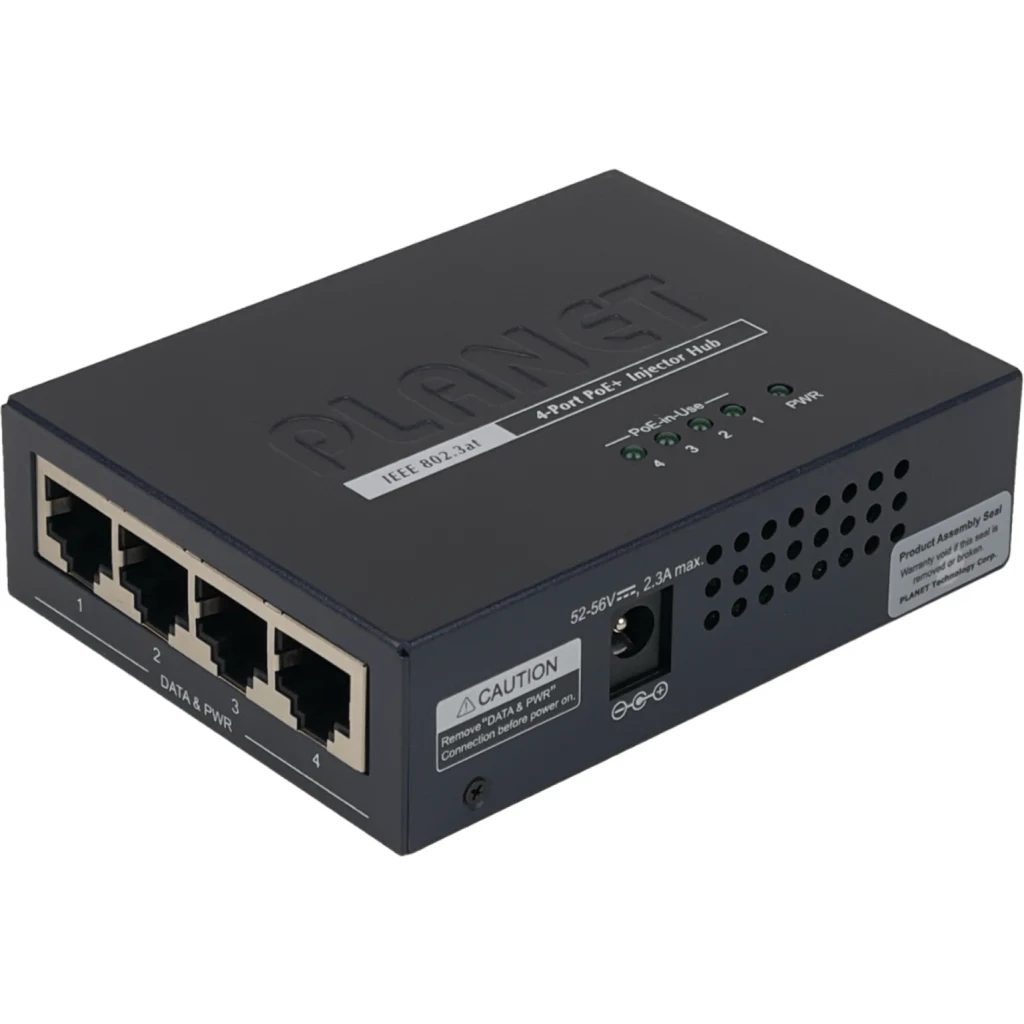 Imagen 7 de PLANET HUB 4-PoE+af/at 120W-Tot Gigabit inyector Multiple inc54V/130W