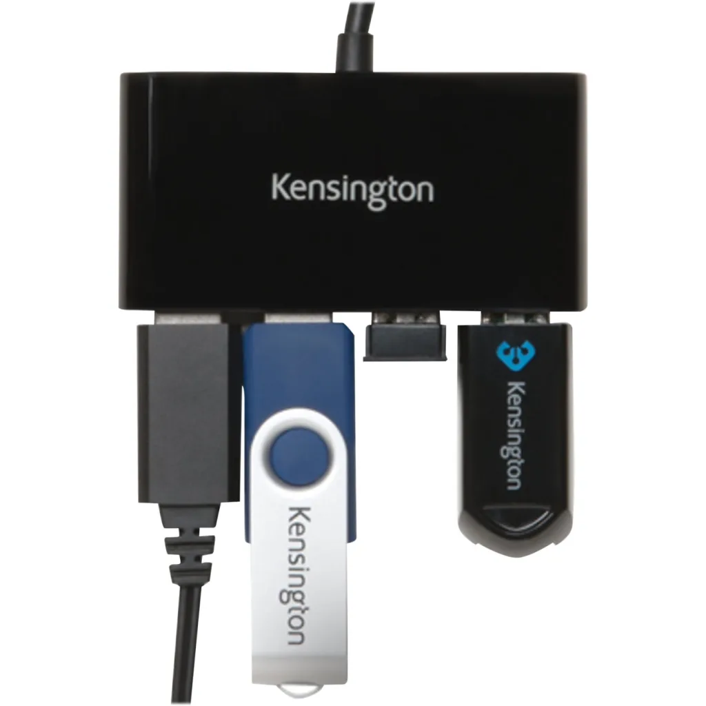 HUB Kensington UH4000 USB a 4 Puertos USB 3.0  Transferencia a 5Gb/s 