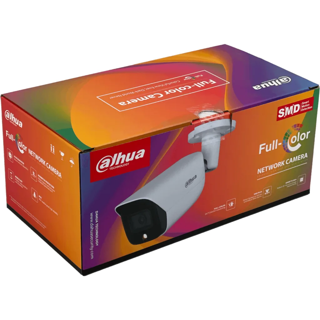 Imagen 2 de DAHUA Bala 4MP Full Color RCA 3,6mm PoE IR30mt Camara IP67 MicroSD SMD