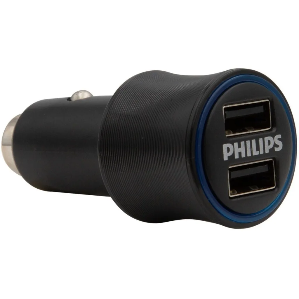 DLP2553U CARG PHILIPS DOBLE P/AUTO 3.1A 15.5W/CBL LIGHTNING