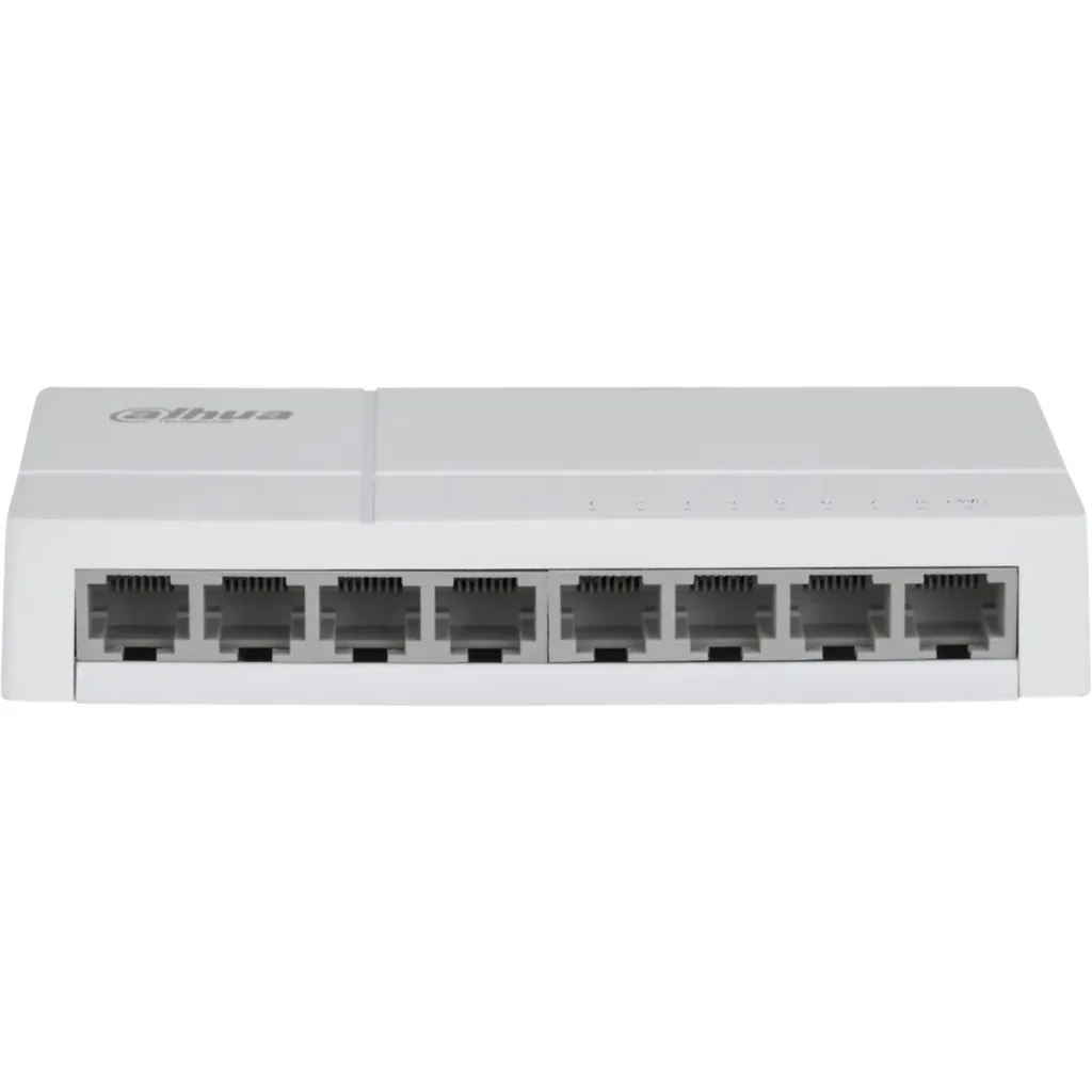 Imagen 1 de DH-SF1008L. Switch Dahua de 8 puertos 10/100 Mbps no administrable de facil instalacion