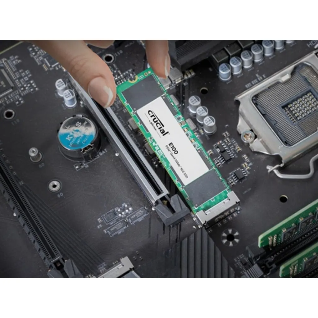 Imagen 1 de Unidad SSD Crucial E100 480GB M.2 22*80 PCIe G4  NVME Lec 4700MB/s Esc 2500MB/s