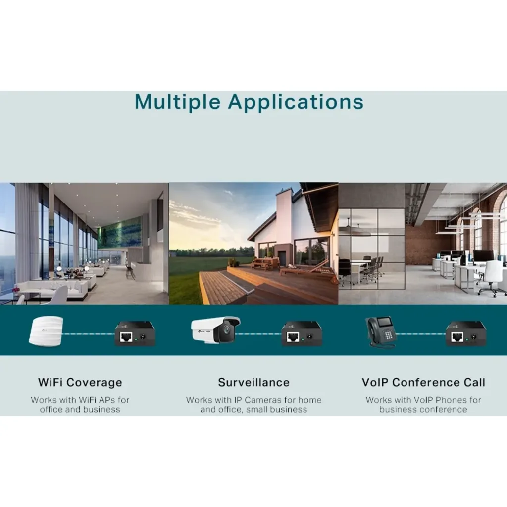 Imagen 3 de Inyector Ethernet TP-Link TL-POE150S POE Gigabit 802.3AF