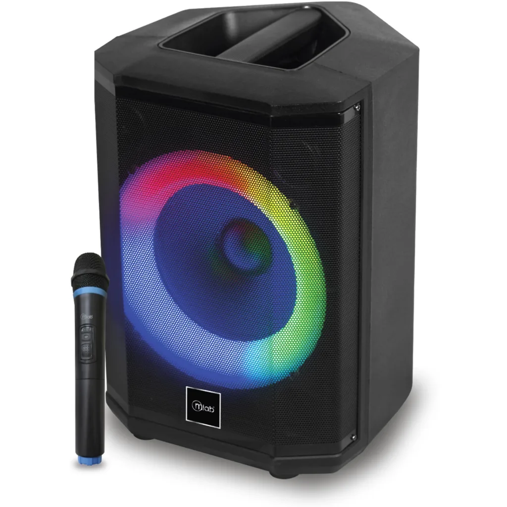 MLAB PARLANTE FLAMING CHROMA SOUND 8" MICROFONO INALAMBRICO