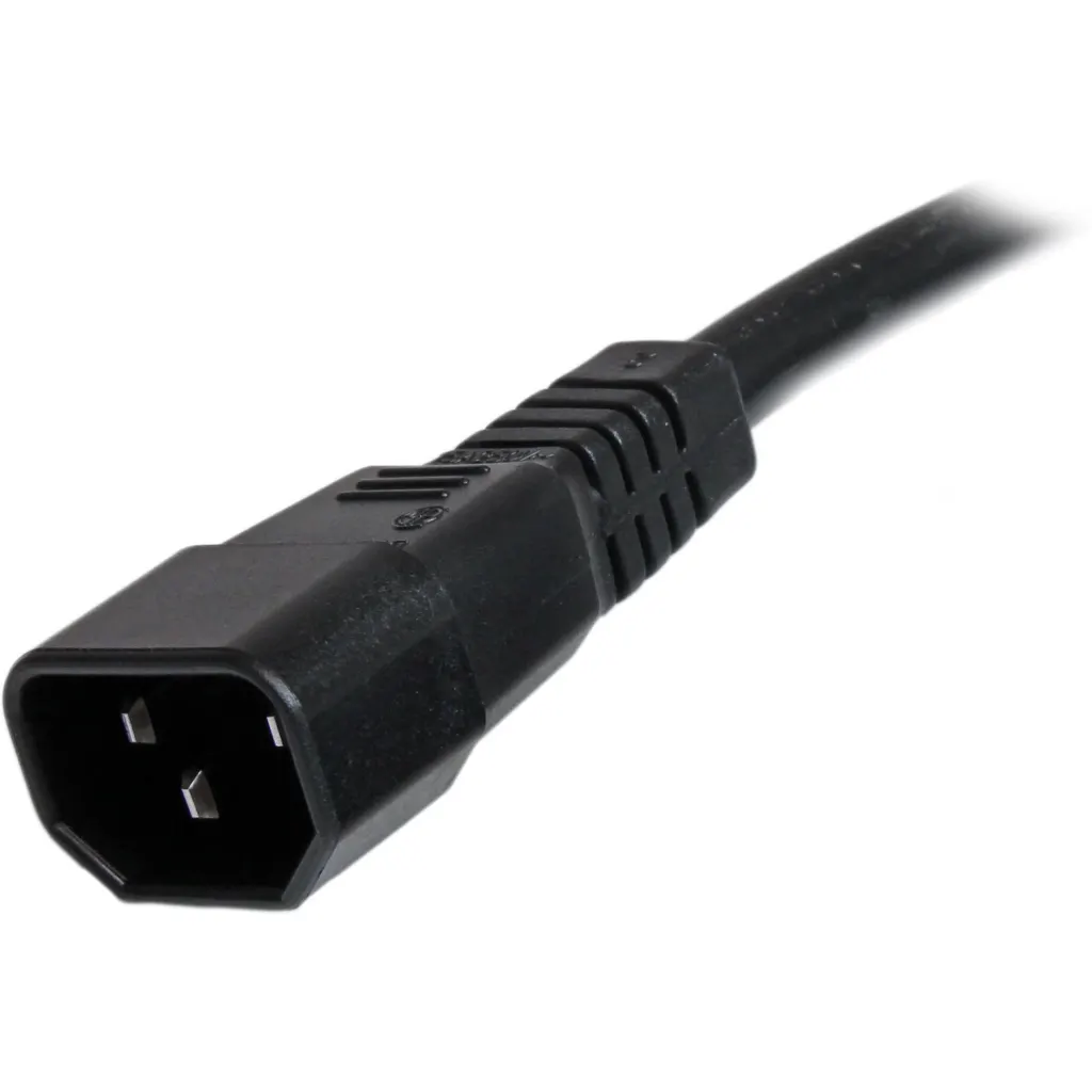 Imagen 1 de Cable de Poder IEC C14 a IEC C15 14 AWG 91cm para Computadores Servidor UPS