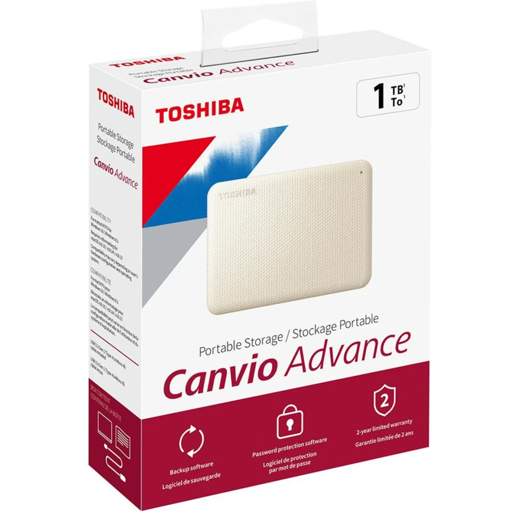 Imagen 0 de Disco Duro Externo Toshiba Canvio Advance 1TB 2.5" USB 3.0 Blanco