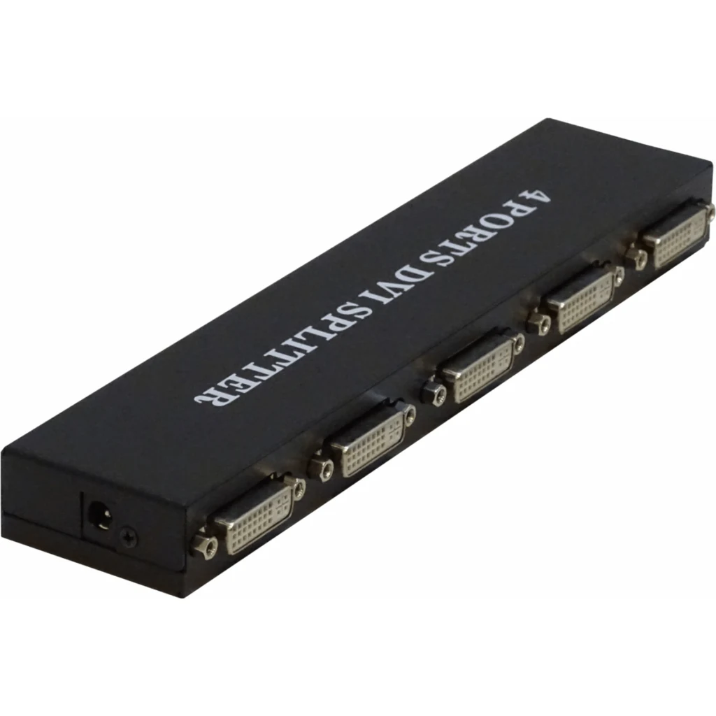 Imagen 1 de Splitter 1x4 DVI/D/Dual-M 1080p 1-in 4-out inc-5V-1A-USB-AH