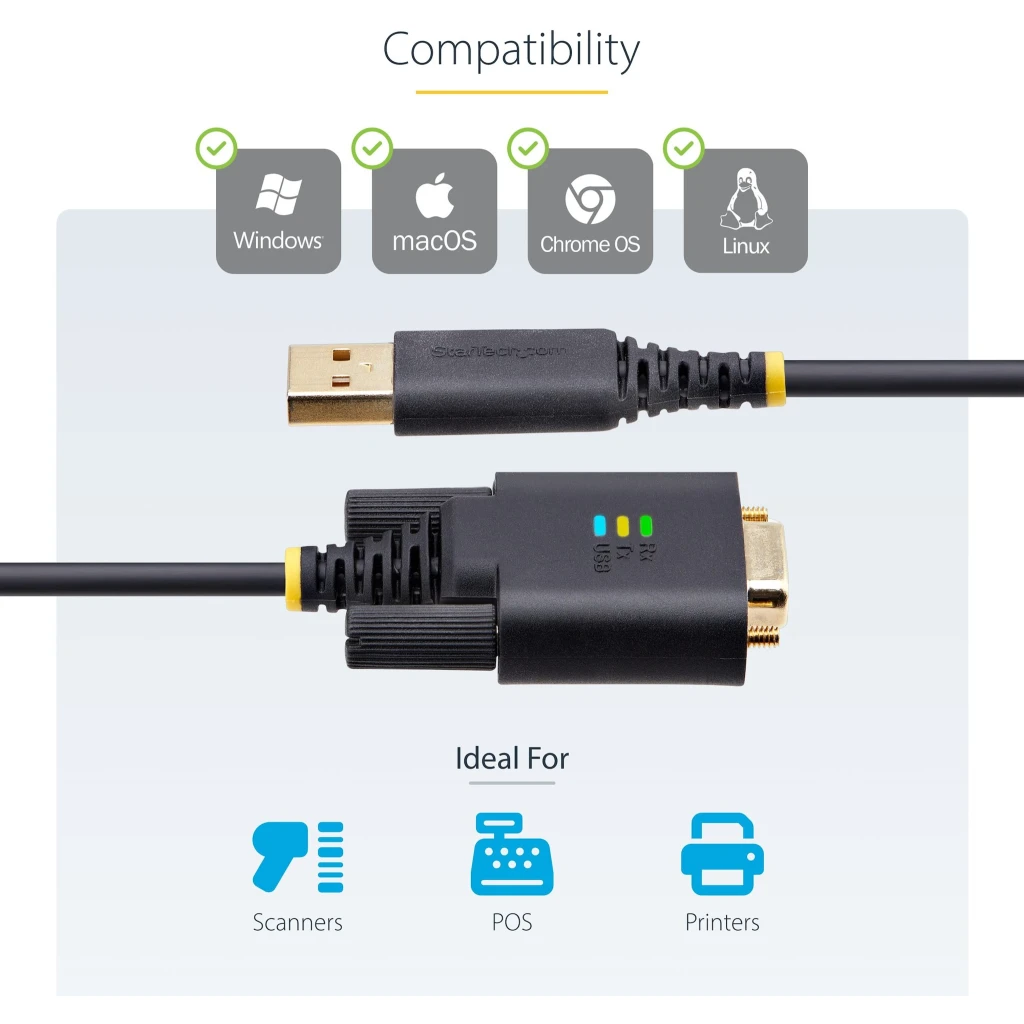 Imagen 4 de Cable Adaptador USB a Serie RS232 de 1m