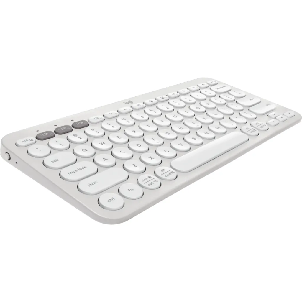 Imagen 1 de Teclado Inalámbrico Logitech Pebble Keys 2 K380S Bluetooth Dongle USB Blanco