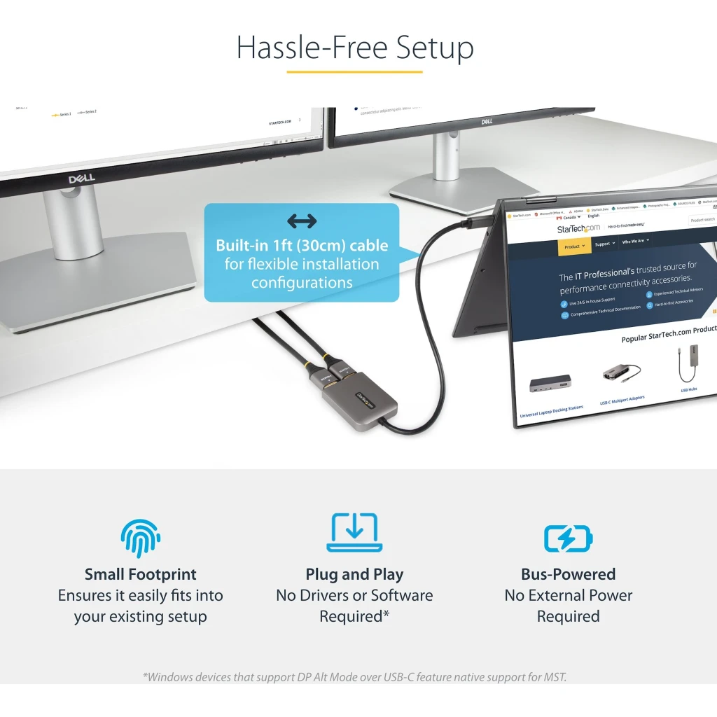 Imagen 4 de USB-C to Dual HDMI MST HUB 4K 60Hz