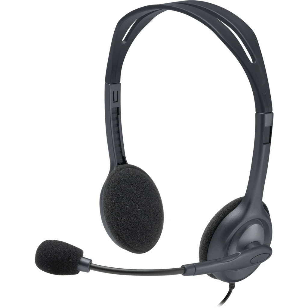 Imagen 4 de Audífonos Alámbricos Logitech H111 Interfaz 3.5mm con Micrófono Color Gris 