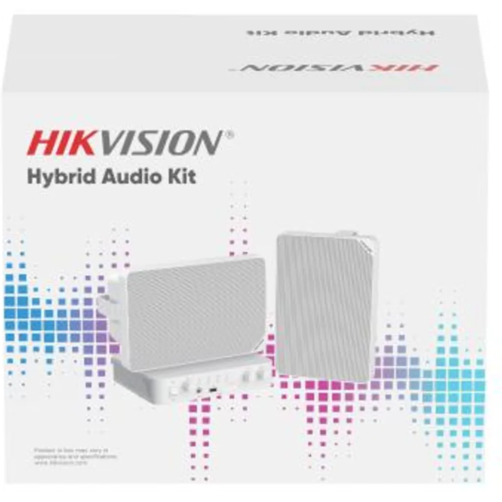 Imagen 1 de Hikvision - Kit Audio hibrido Amplificador 80W - + cabinet speaker 20W