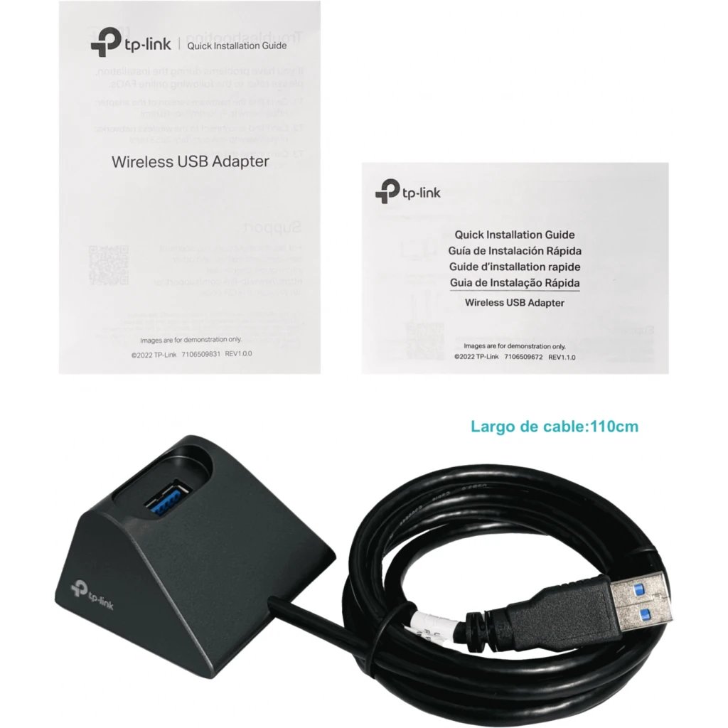 Imagen 2 de TP-LINK WiFi6E 2402+2402+574mbps-6/5/2,4GHz AXE5400 USB3.0 Cable-110cm