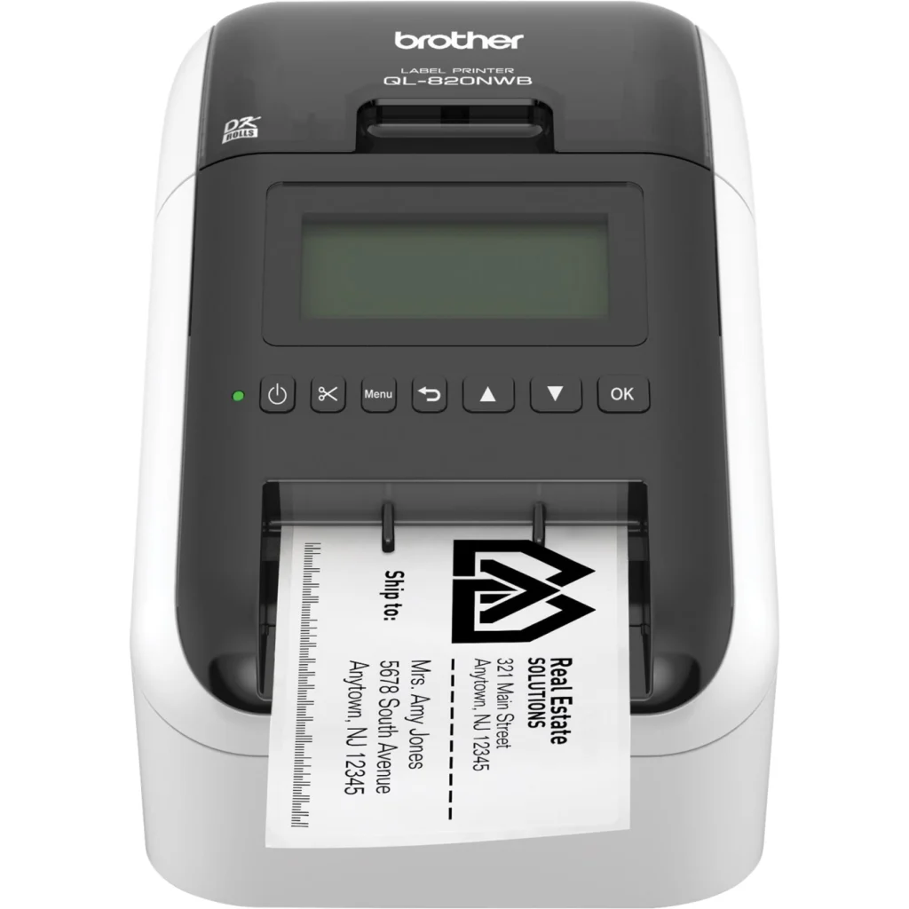 Impresora de Etiquetas Brother QL-820NWB Térmica Directa Color WiFi LAN BT USB 