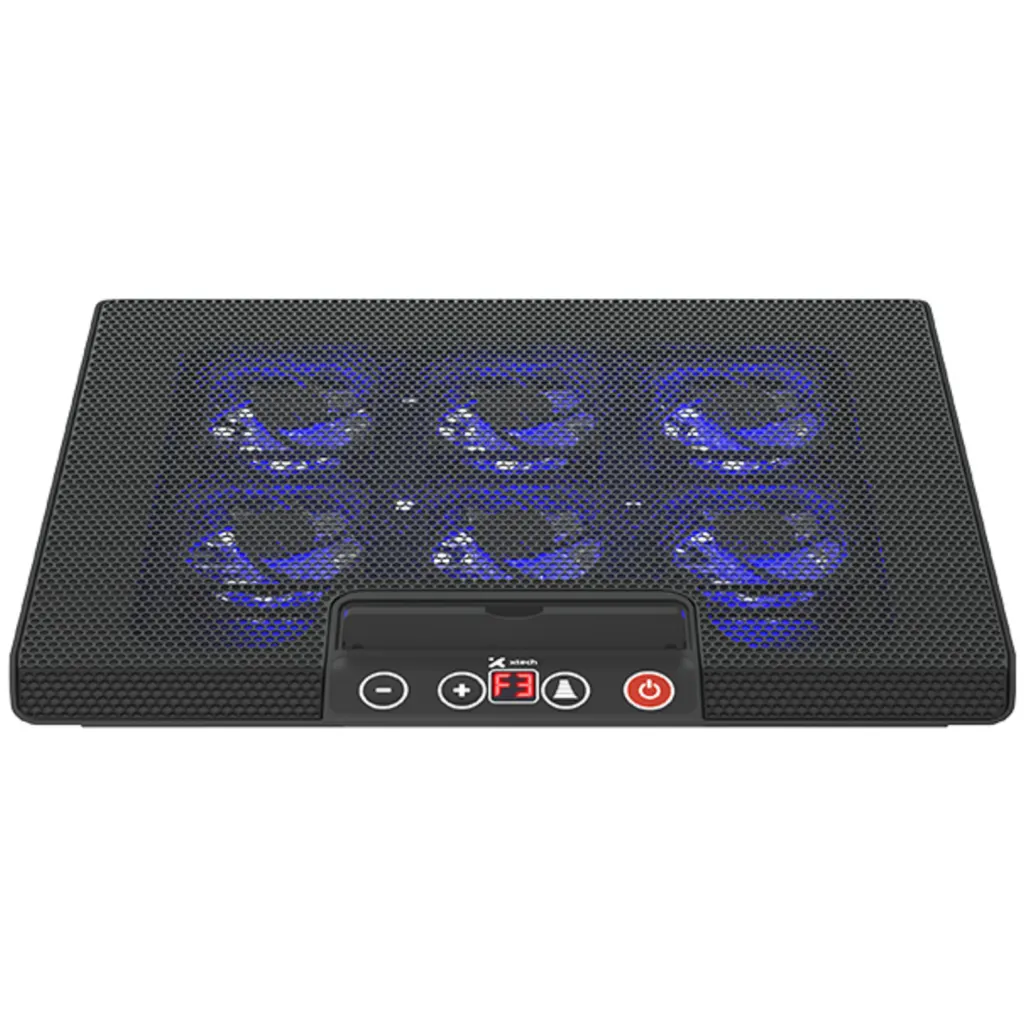 Base para Notebook Xtech  XTA-161, hasta 17" 6*FAN LED Altura ajustable 2*USB Ne