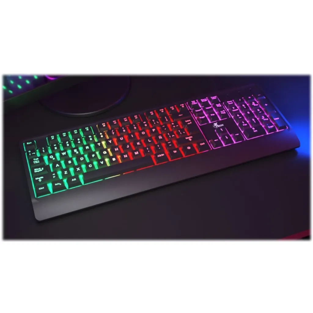 Imagen 16 de Teclado Alámbrico XTech Chevailer Membrana Iluminación RGB Fija USB, Español