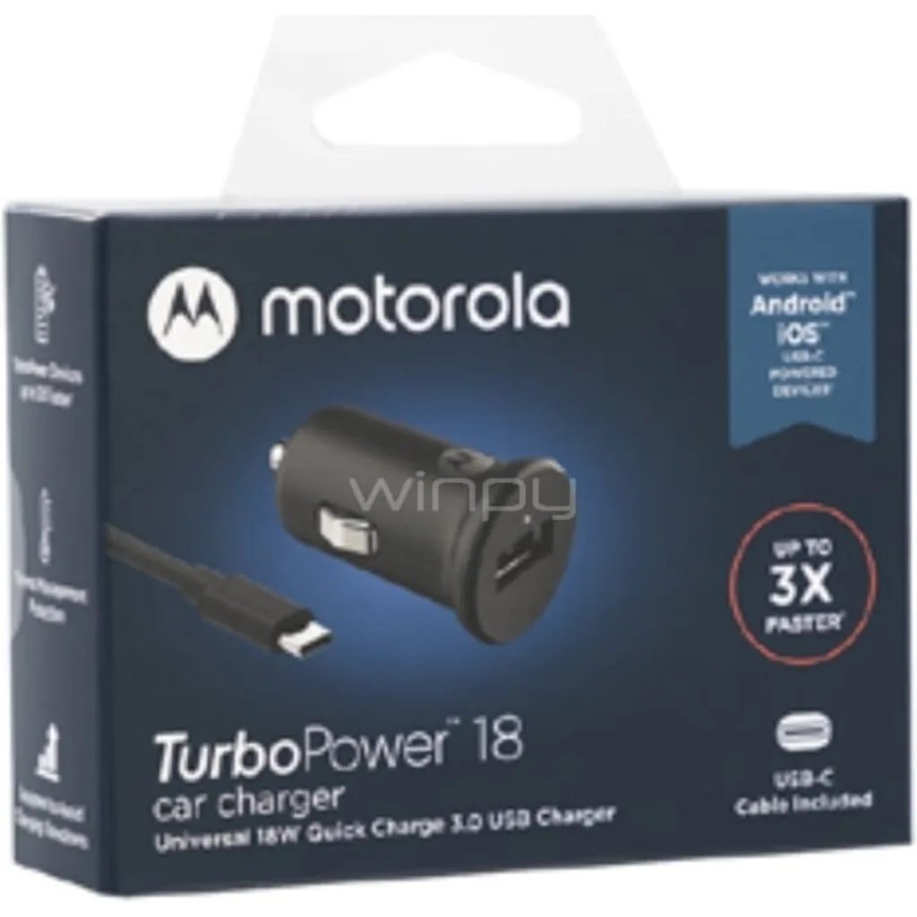 Imagen 1 de Motorola - Car battery charger - Lithium ion - Para Universal - Tipo C