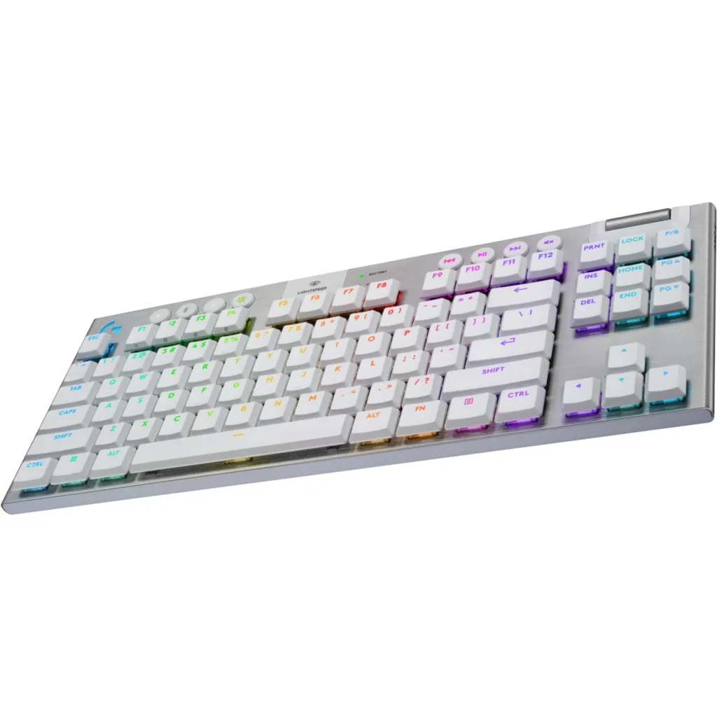 Imagen 3 de Teclado Gamer Logitech G915 X LIGHTSPEED TKL Inalámb. Inglés Switch Táctil Blanc