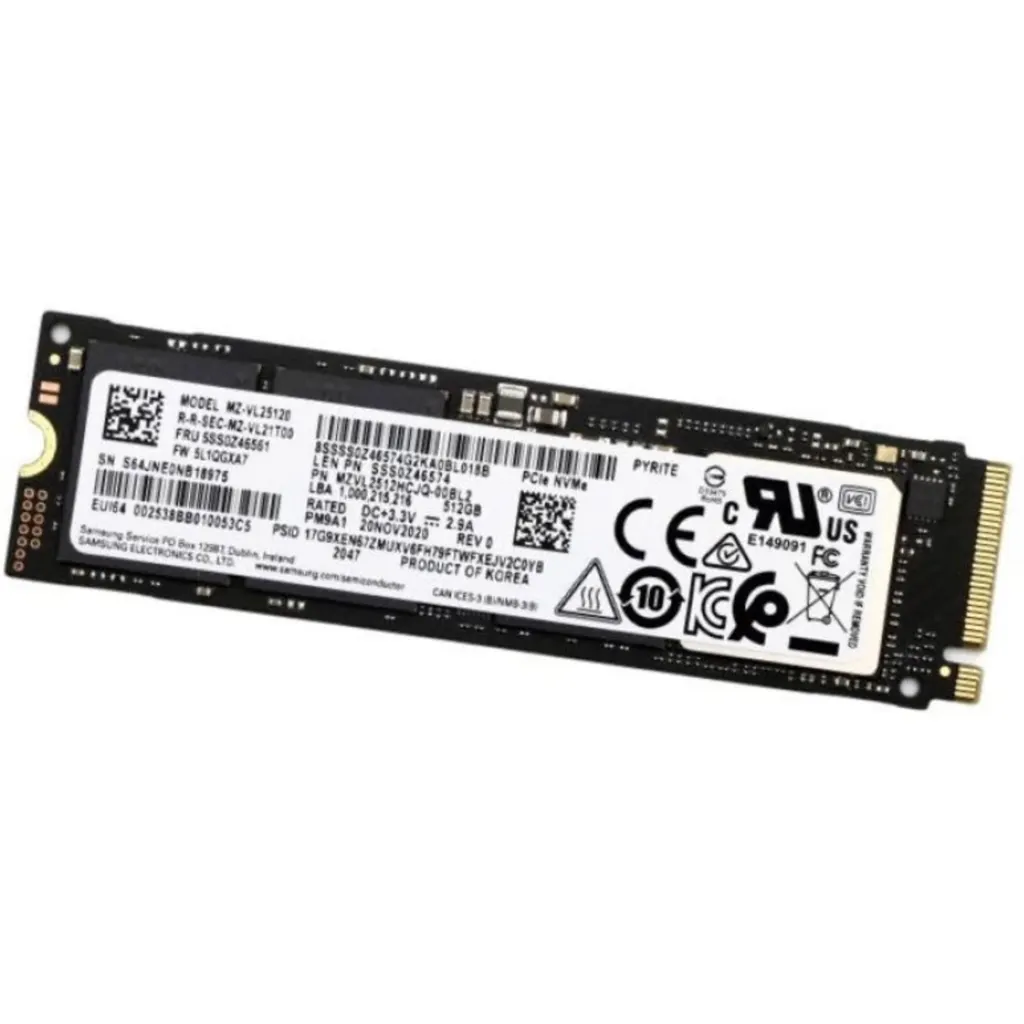 Imagen 1 de Unidad SSD Generico (Micron/Samsung/Hynyx) 512GB M.2 22*80 PCIe 4x4 (Sin Caja)