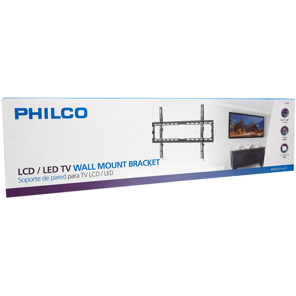 Imagen 2 de SOPORTE TV PARA 37 A 86 PULG FIJO AL MURO MAX 45 KG