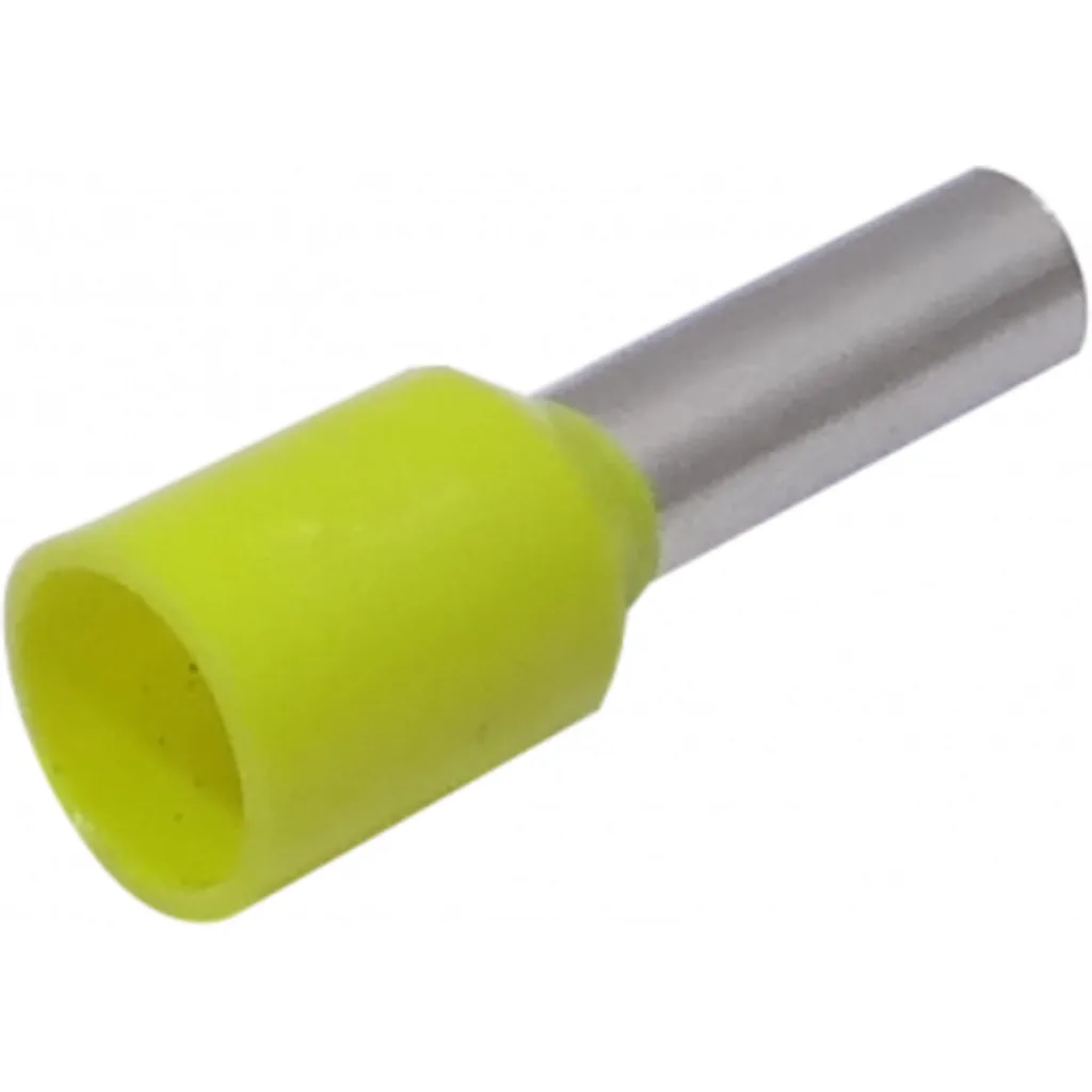 Imagen 2 de Amarillo 4,0mm2 9/16mm 100-unid AWG12 Ferrules Terminal Aislado Crimp