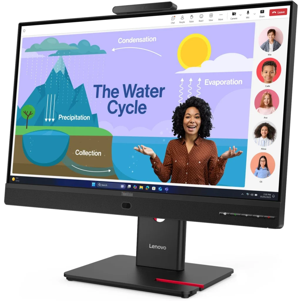 Imagen 1 de Monitor Lenovo ThinkVision T24D-4v 23.8" FHD1920*1080IPS LAN DP HDMI USB-C 120Hz