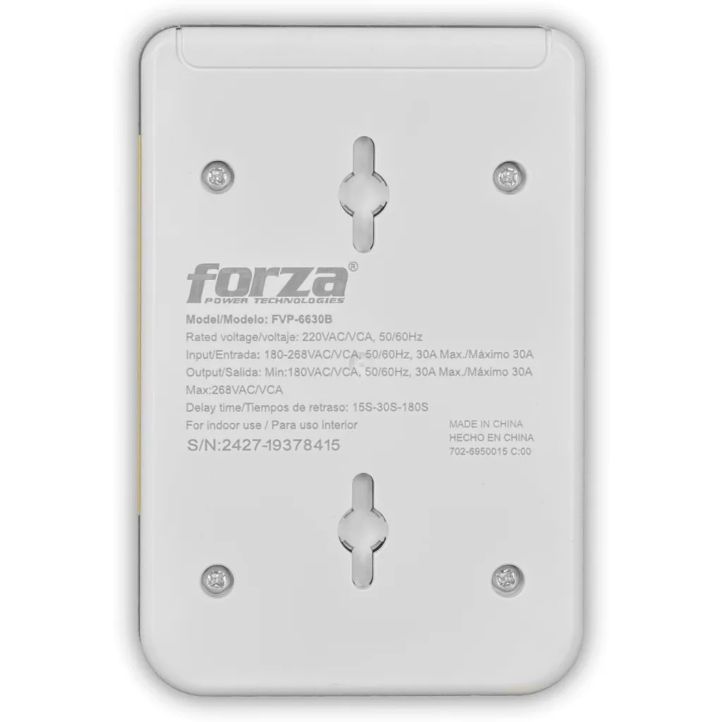 Imagen 5 de Forza FVP-6630B Zion - Wall mountable - AC 220 V - 1 Tomas de Corriente - 6600 V