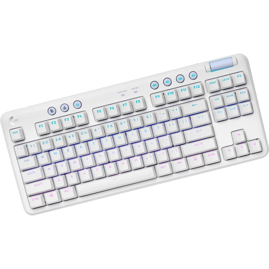 Imagen 4 de Teclado Inalámbrico Gamer Logitech G715, Inglés RGB Bluetooth Color Blanco