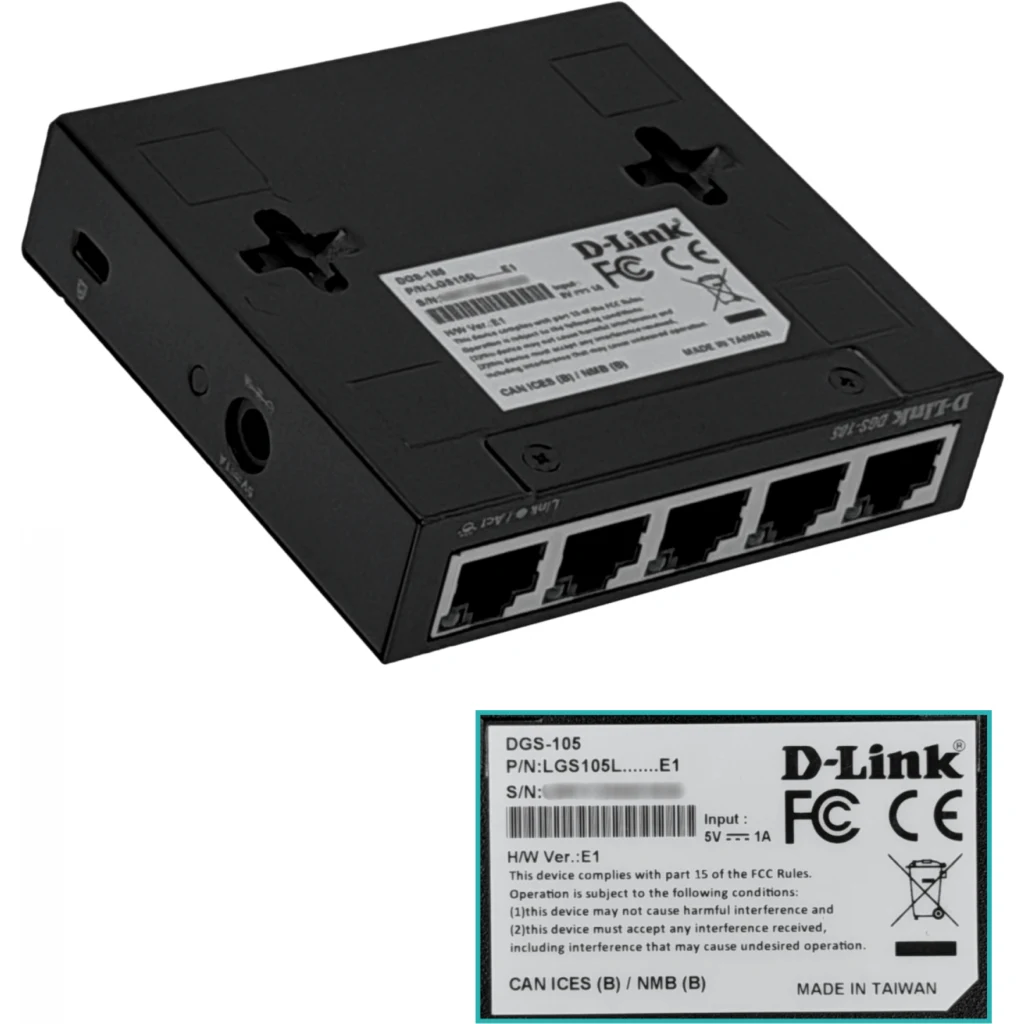 Imagen 5 de Switch D-Link DGS-105, 5 Puertos 10/100/1000Mbps Ideal para Gaming, Streaming 4K