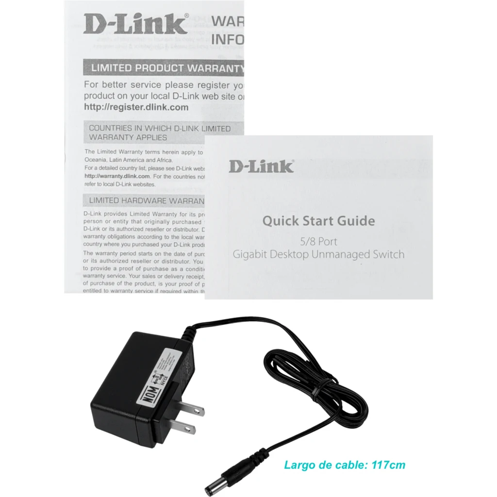 Imagen 5 de Switch D-Link DGS-1005A 5 Puertos 10/100/1000Mbps No Manejable de Sobremesa