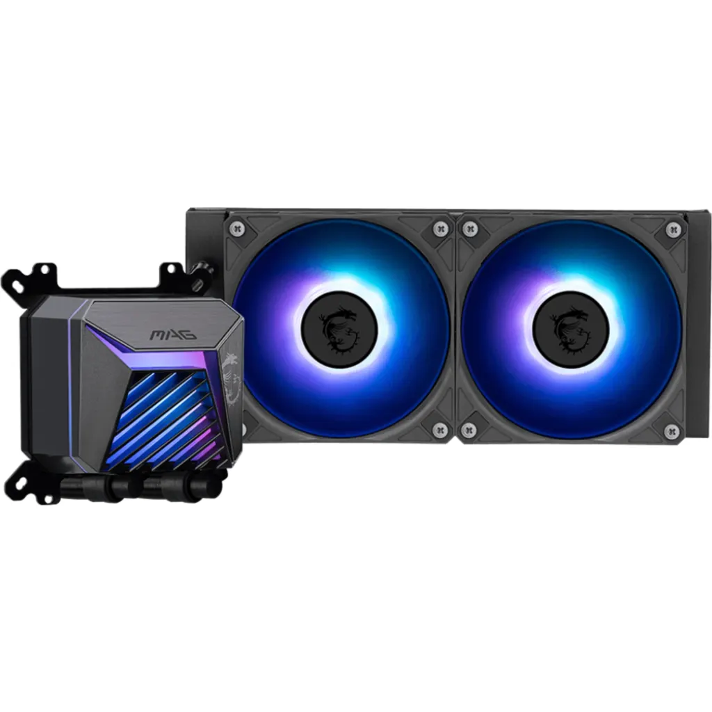 Imagen 1 de Refrigeración Líquida MSI MAG CORELIQUID A15 240 LGA1851 AM5 2*120mm 3400RPM
