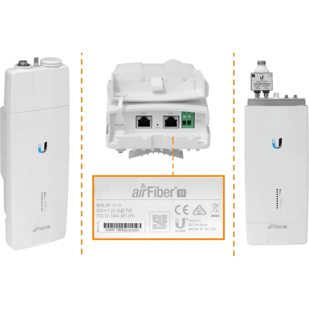 Imagen 6 de UBIQUITI inc-DUP-H 11GHz inc-antena 35dBi 1-1000 1-MGMT 1,2Gbps inc50V