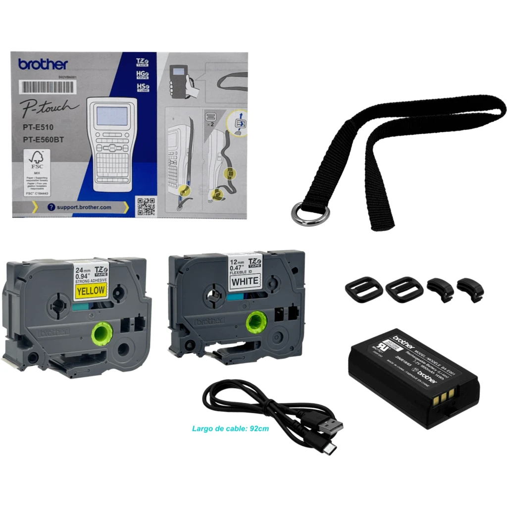 Imagen 3 de BROTHER USB-C Bluetooth QWERTY 3,5-24mm inc-Bateria Rotuladora