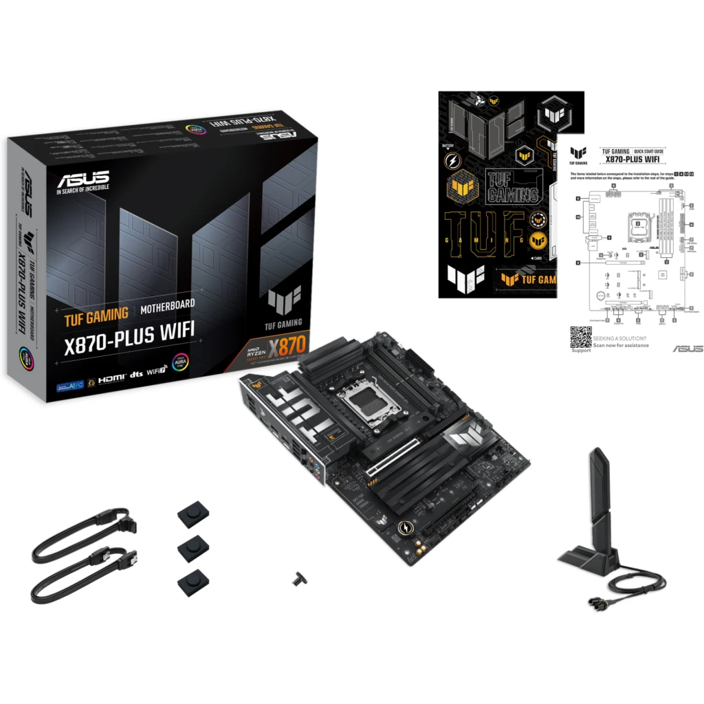 Imagen 8 de Tarjeta Madre Asus TUF GAMING X870-PLUS WIFI AMD AM5 4*DDR5 4*M.2 HDMI USB-C 