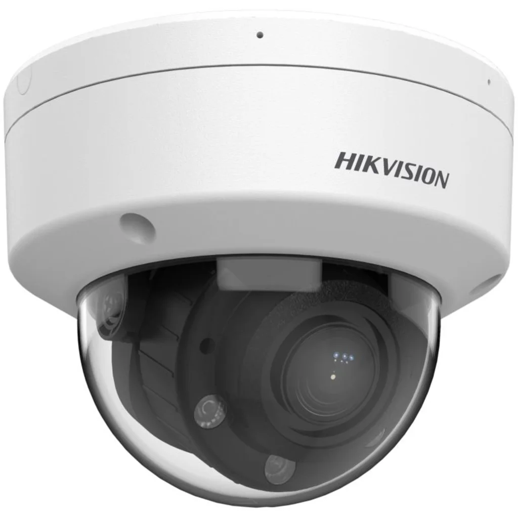 Cámara Domo Hikvision 2MP DualLight WDR IR 30mt IP67 IK08 VF 2.8-12mm