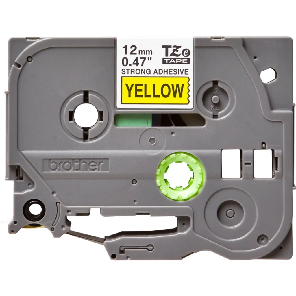 Imagen 3 de Cinta Brother TZE-S631 12mm 8mt Negro sobre Amarillo 
