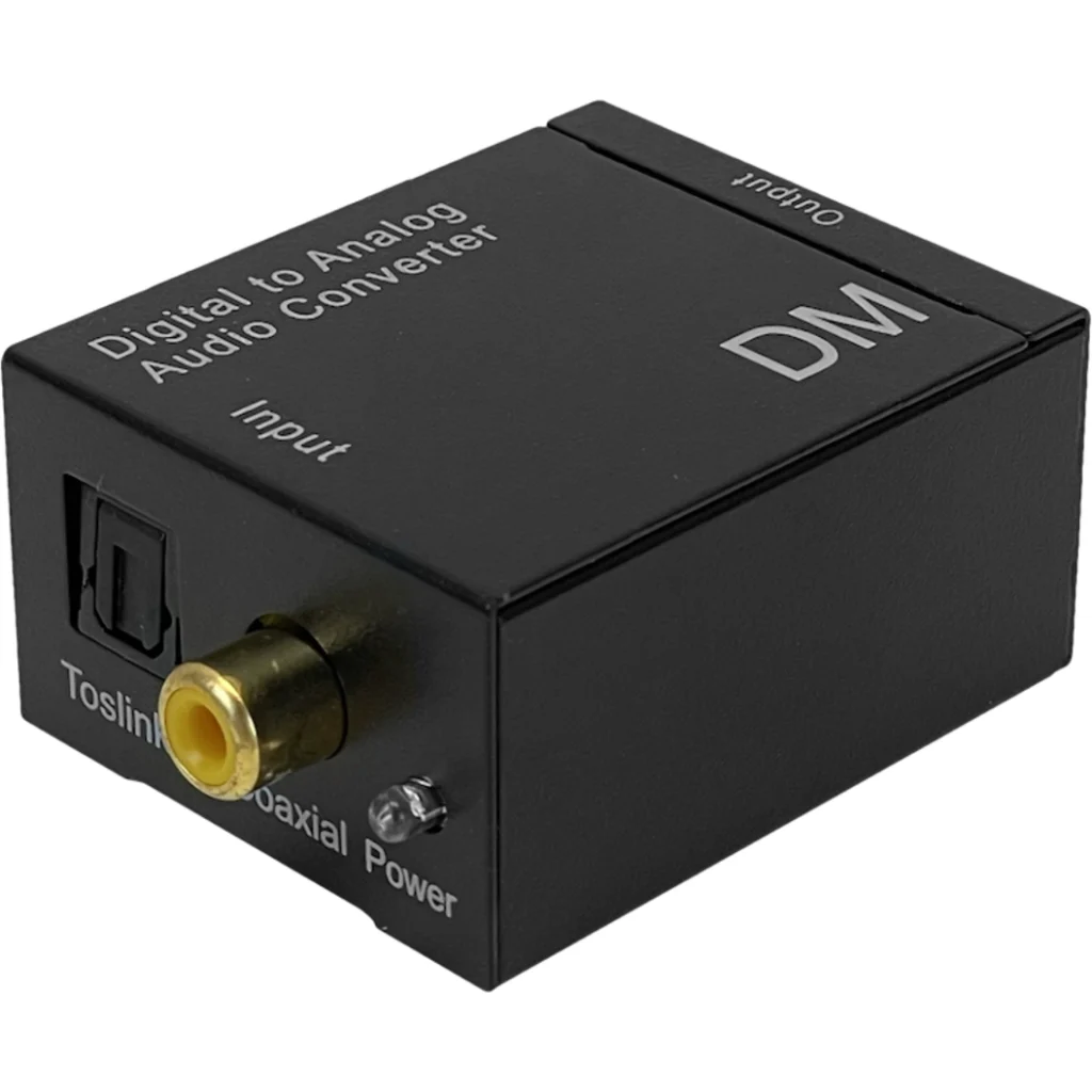 Imagen 4 de Convertidor Audio Optico-Toslink/Coaxial a 2-RCA-H 51x42x26mm req5V