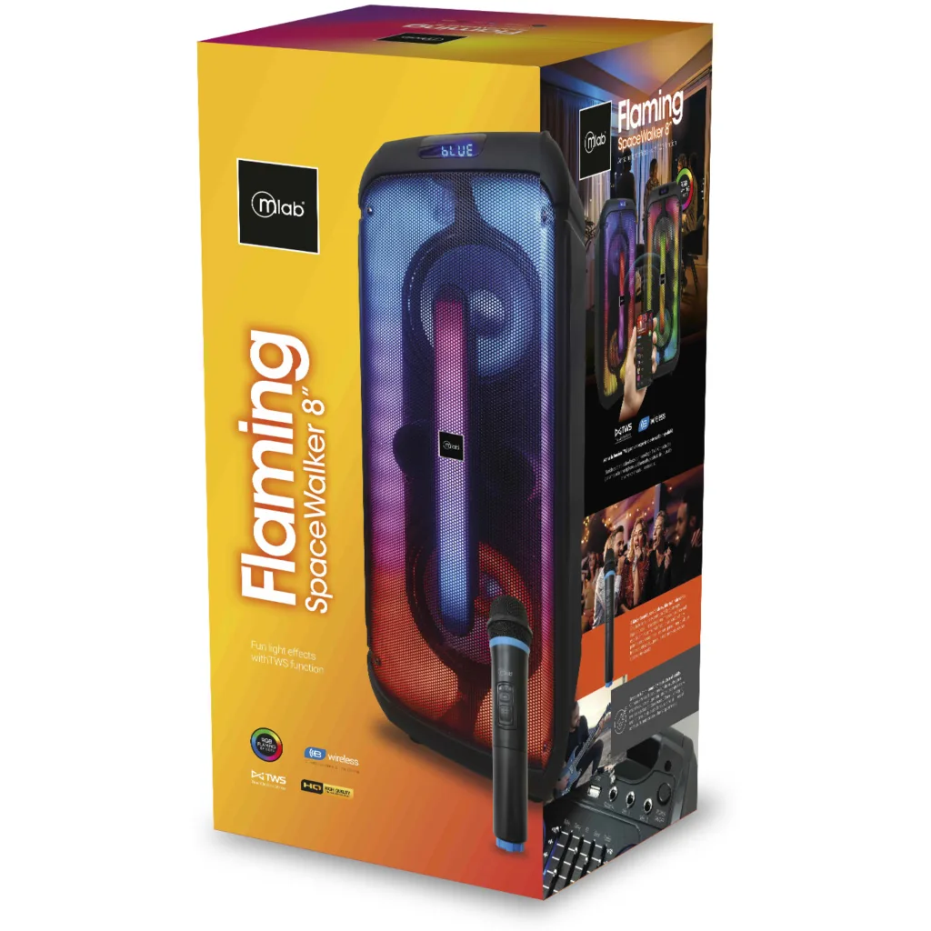 Imagen 6 de MLAB PARLANTE FLAMING SPACEWALKER 8"x 2 MICROFONO INALAMBRICO