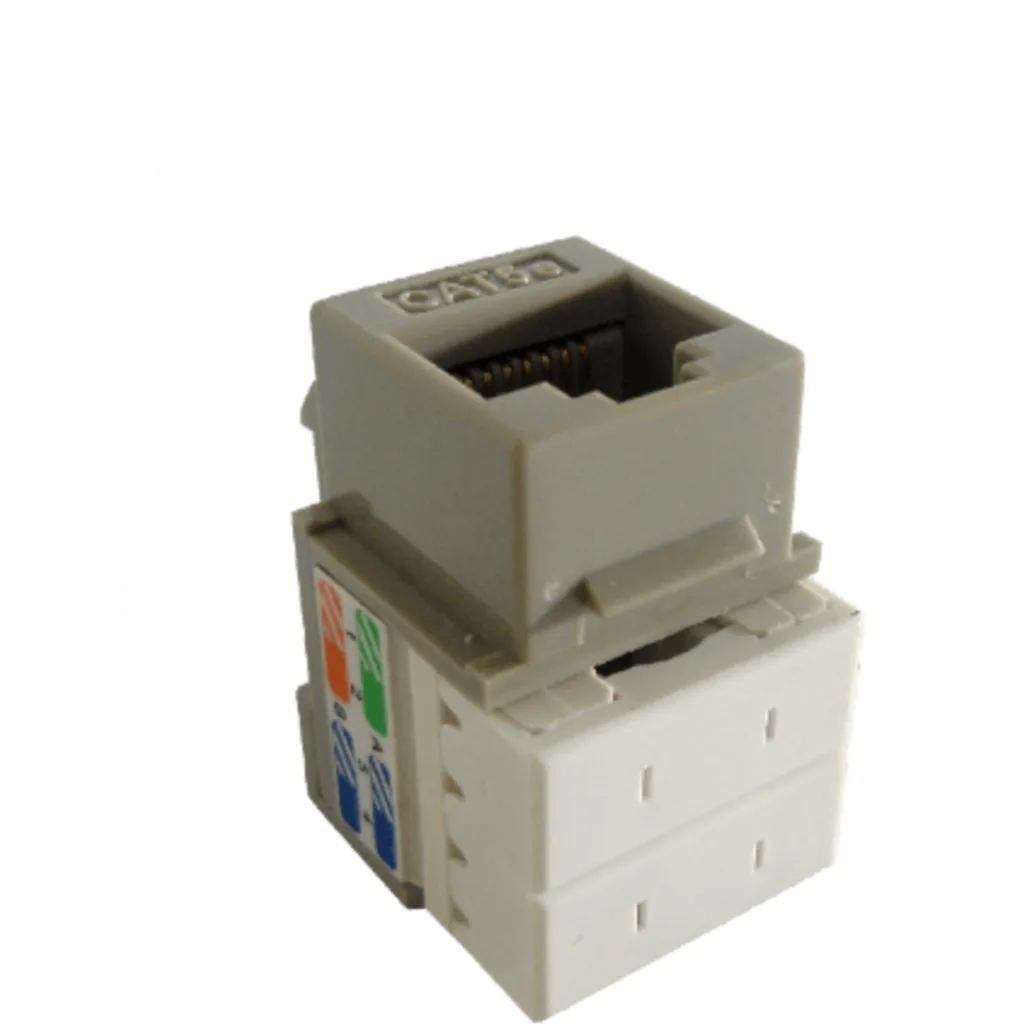 Imagen 4 de Conector RJ-45 Hembra Punchable Keystone  Gris Cat5E U/UTP - Linkmade