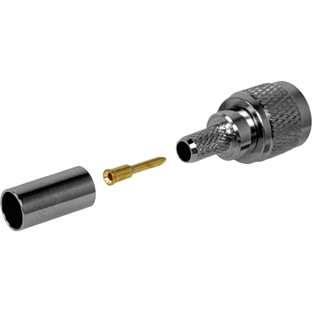 UHF-Mini-Macho RG58 LMR195 Conector Crimpeable