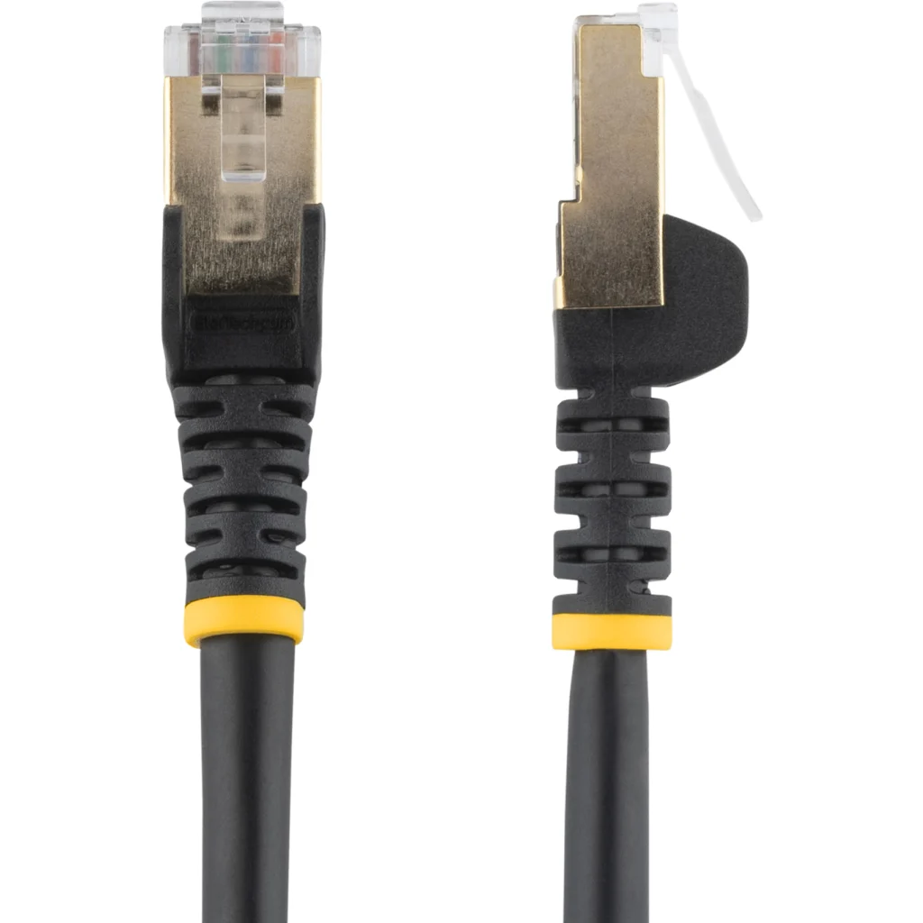 10 FT SHIELDED CAT6A PATCH CABLE - BLACK