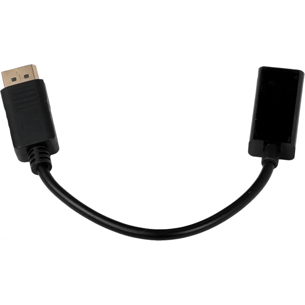 4K HDMI-H a DisplayPort-M Negro Cable-15cm Adaptador Video