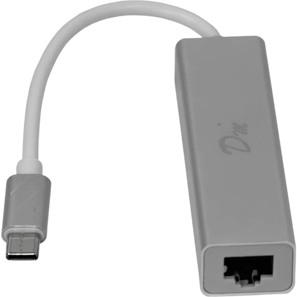 Imagen 1 de USB-CM a Ethernet-RJ45 10/100mbps HUB-3-AH Blanco Adaptador LAN USB3.1