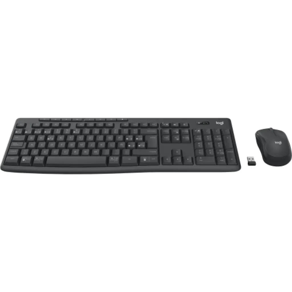 Imagen 1 de Kit Teclado Mouse Inalámbrico Logitech MK370 Bluetooth Receptor USB Color Grafit