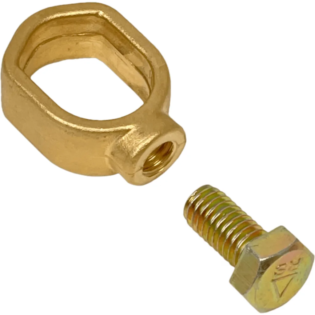Imagen 1 de Conector Bronce Para Barra Toma Tierra de 3/4 5/8 1/2