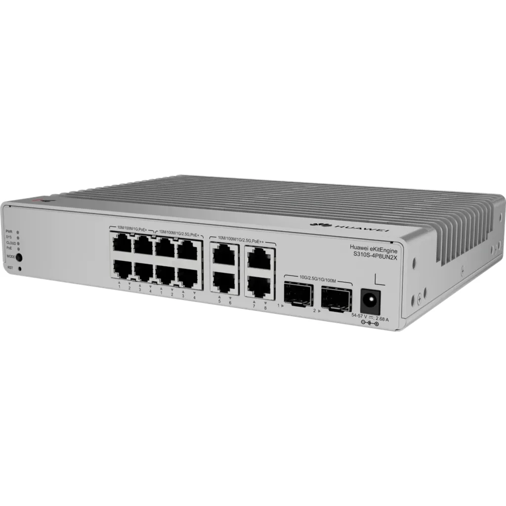 Imagen 1 de Switch Huawei eKit administrable, 12 puertos RJ45 PoE (8xGigabit PoE+/4*MultiGig