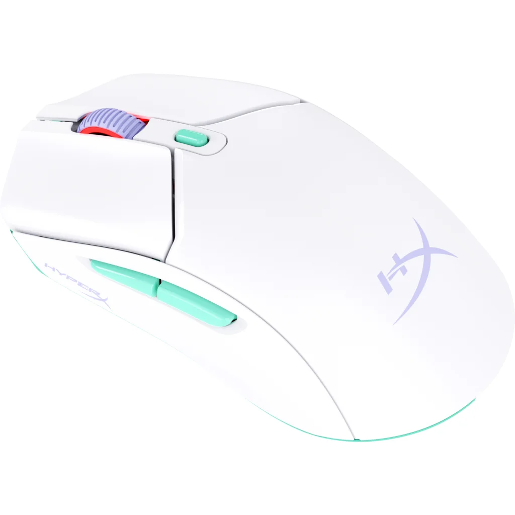 Imagen 1 de Mouse Gamer Inalámbrico HyperX Óptico 12000dpi Bluetooth 2.4GHz Blanco