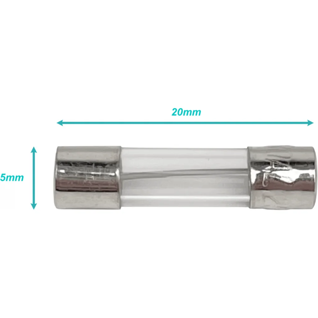 Imagen 3 de CAJA 100-unids. 30A 5x20mm 250V Fusible Rapido Cilindrico Vidrio