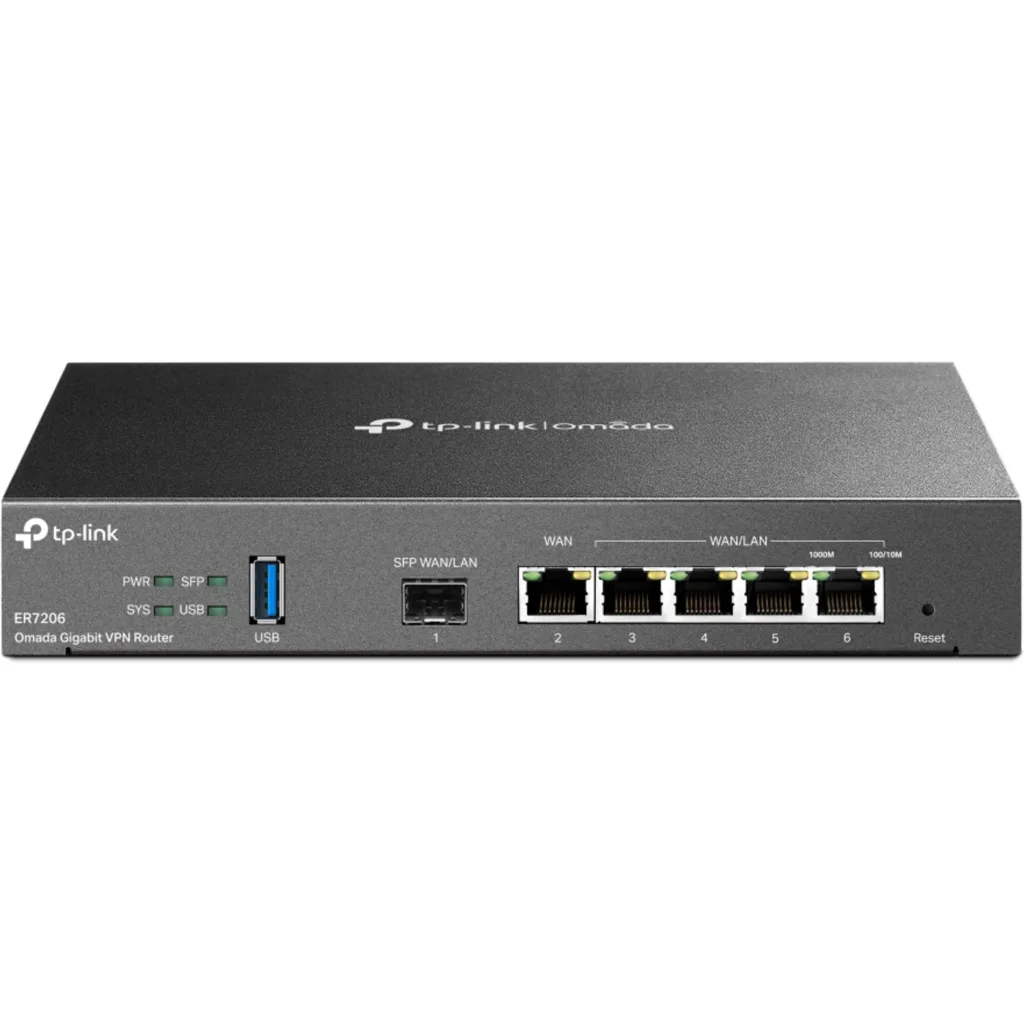 Router TP-Link TL-ER7206 SafeStream V1, 1-SFP-WAN/LAN 5-1000 WAN/LAN USB-WAN